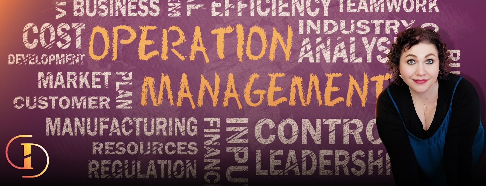 Grow Disrupt graphic showing “Operation Management” text with Stephanie Scheller portrait, for an article on hiring a business operator for a small business.